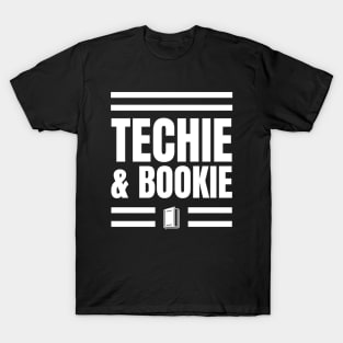 IT Manager's Techie & Bookie Reading Gift Aparel T-Shirt